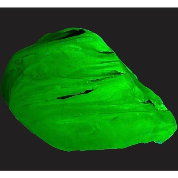 Vaseline Swirl Art Glass‎ Cullet Glowing Uranium Slag #5GX139 - Picture 1 of 7